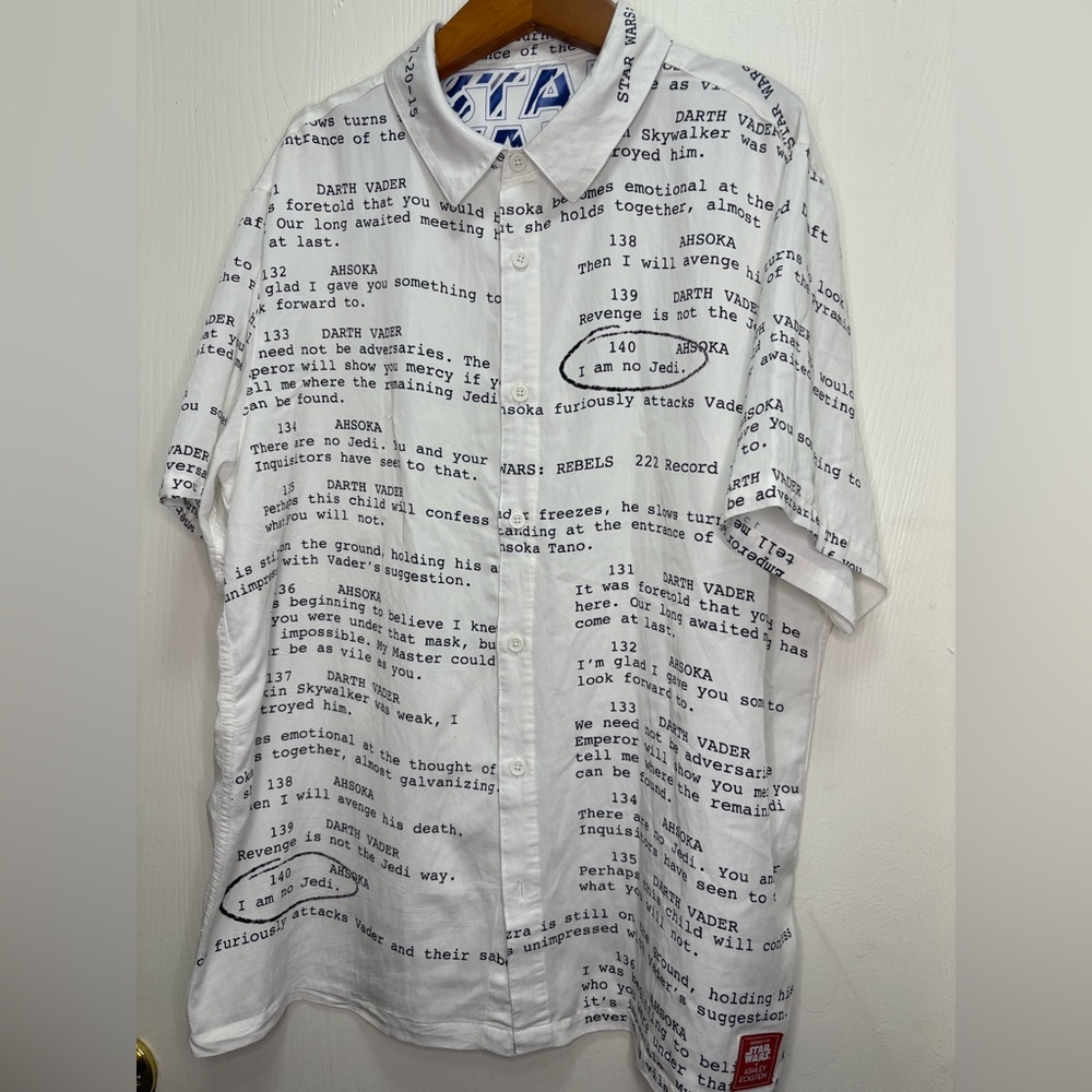 Ashley Eckstein x Star-wars Ahsoka button down